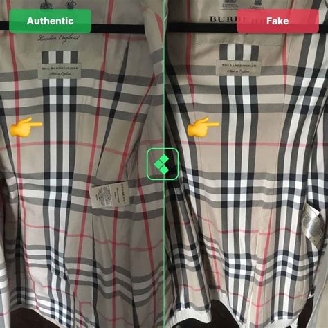 burberry glasses fake vs real|identify burberry raincoat.